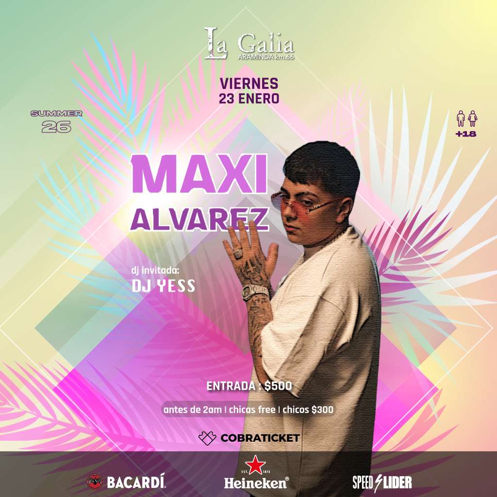 Maxi Alvarez en vivo!